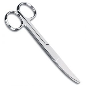 Blank søstersaks buet 14,5cm