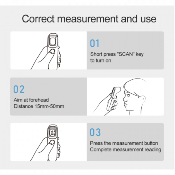 Håndholdt infrarødt termometer - Bilde 4