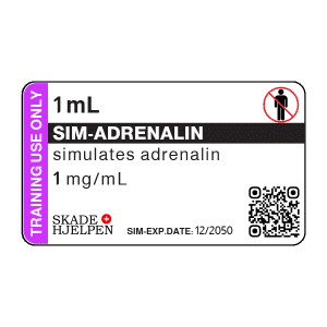 Adrenalin 1mg 5ml Label (32stk)