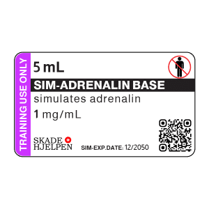 Adrenalin Base 1mg 5ml Label (26stk)