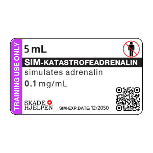 Katastrofeadrenalin 0,1mg 5ml Label (26stk)