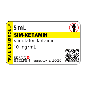 Ketamin 10mg 5ml Label (26stk)